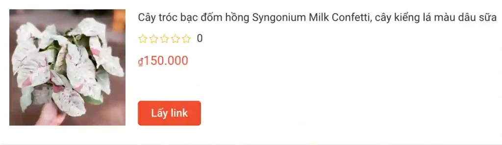 Cay troc bac dom hong Syngonium Milk Confetti cay kieng la mau dau sua | Monsteraholic