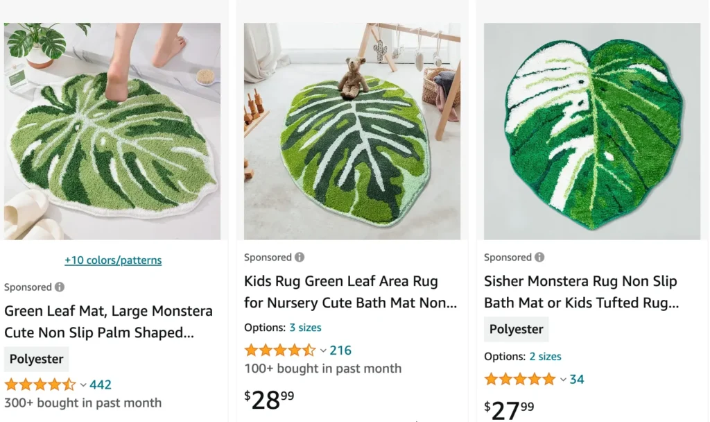 Monstera Rugs