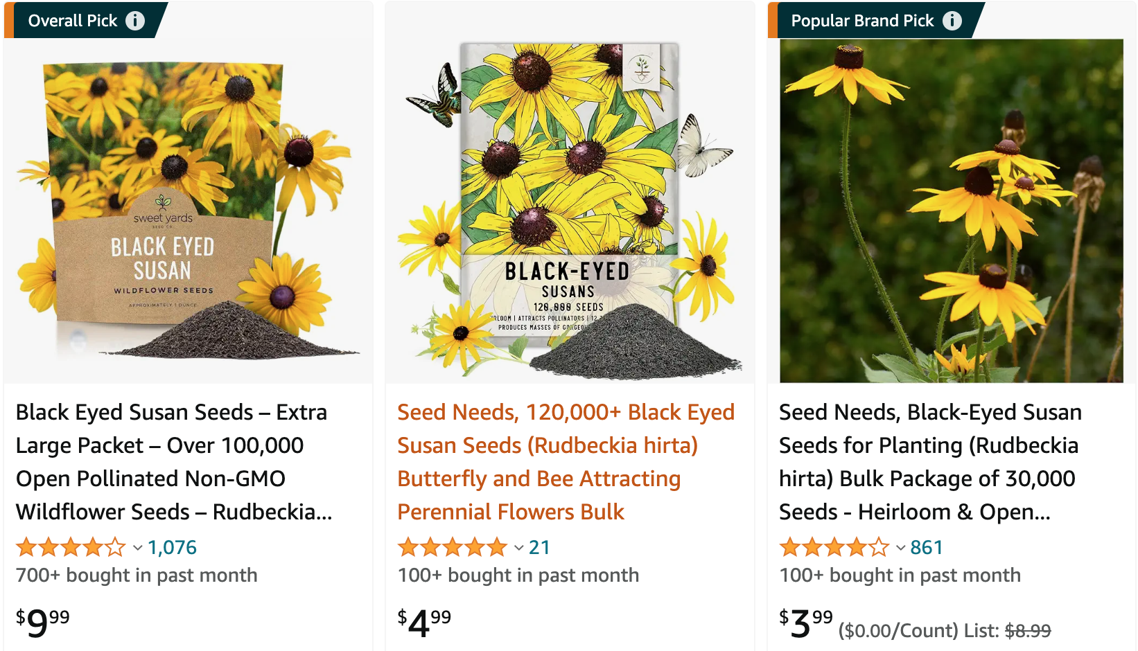 Plant FAQs Rudbeckia Hirta Black Eyed Susan