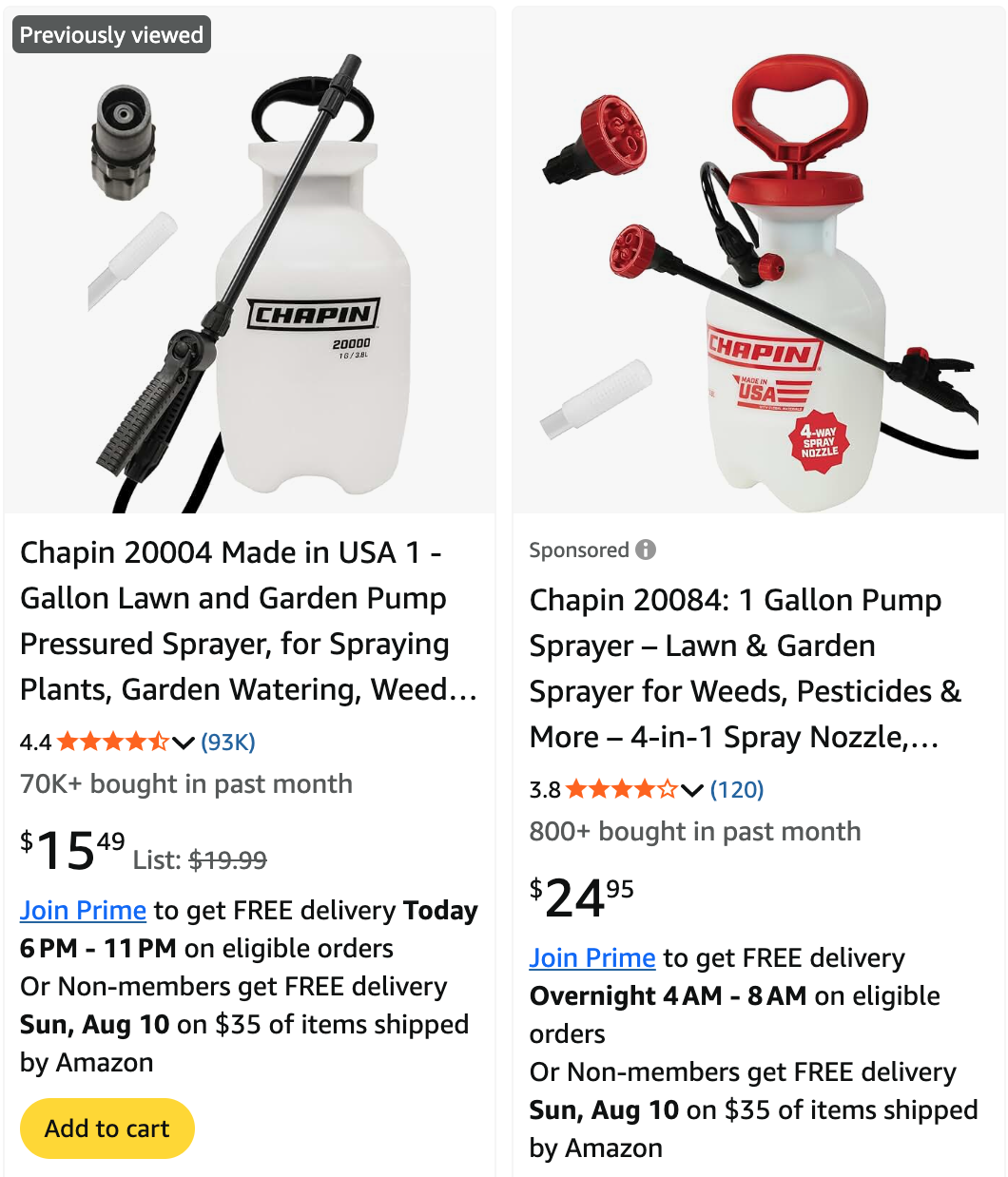 Chapin 20004 1-Gallon Sprayer: A Detailed Review