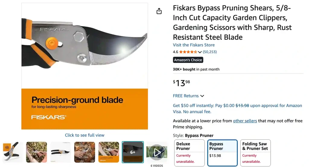 Fiskars Bypass Pruning Shears: Your Essential Gardening Companion 5 Fiskars Bypass Pruning Shears